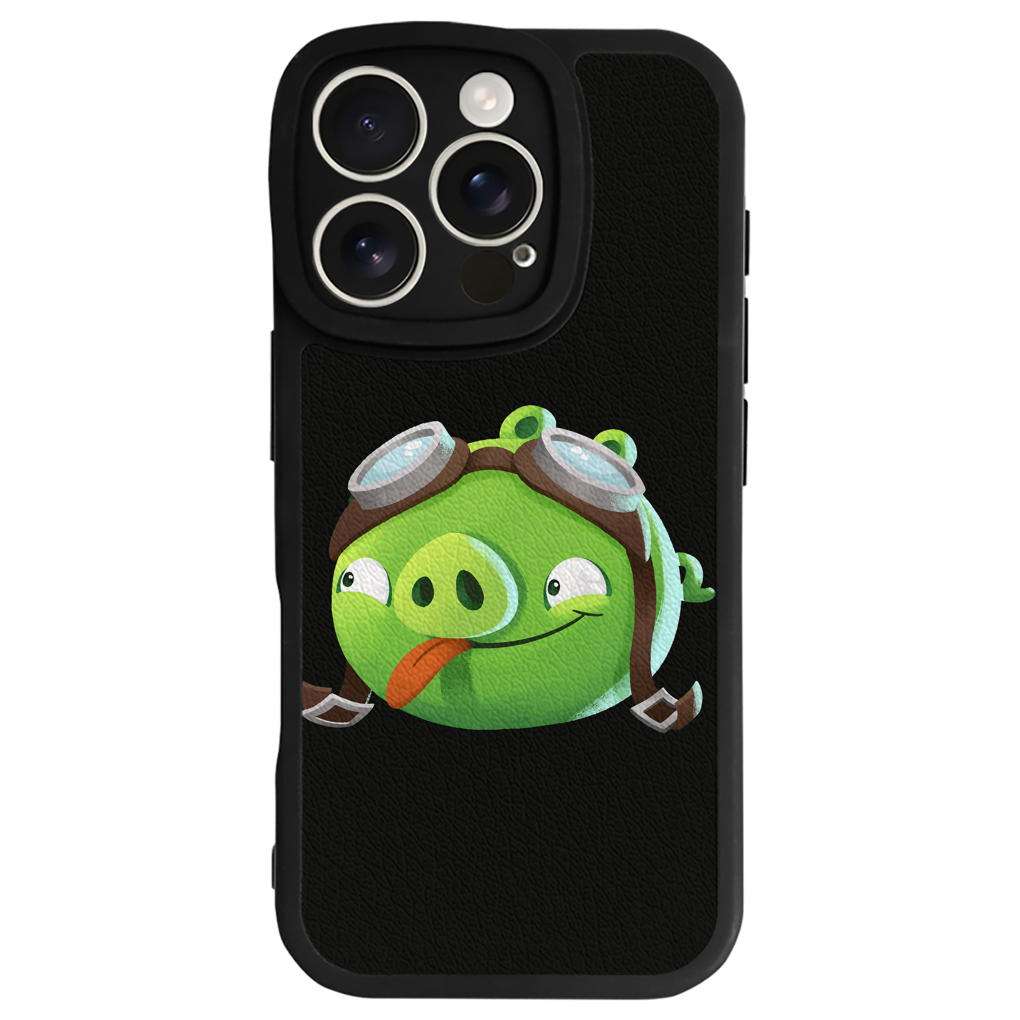 （画像用） Angry Birds アングリーバード 【iPhone 16シリーズ対応】シリコンスマホケース（レザー調） 材質：シリコン
